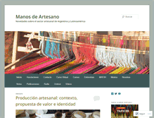 Tablet Screenshot of manosdeartesano.com.ar